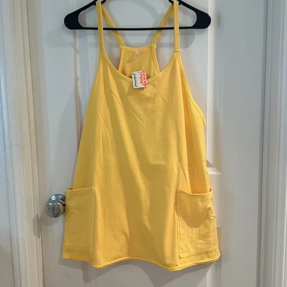 NWT Free People Movement Women's Hot Shot Mini Dress Fresh mango - Picture 5 of 5